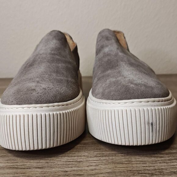 Lucky Brand Shoes Womens Size 9 Suede Slip On Platform Marlena Loafers Comfort - Picture 4 of 13